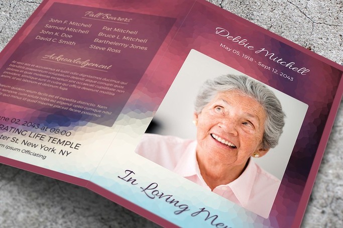 funeral program template