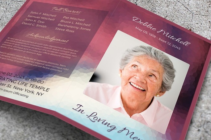 funeral program template