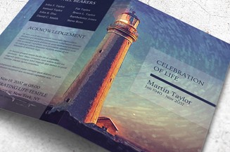 lighthouse funeral template
